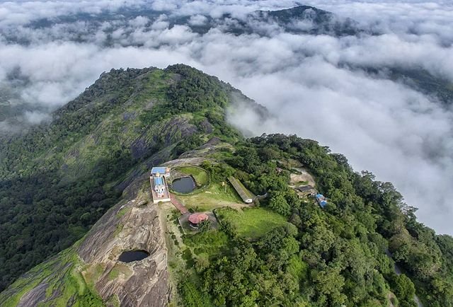 Clouds around the forested hills of Agumbe